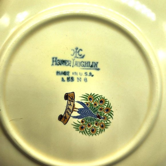 Vintage 1930s Homer Laughlin English Garden Wells Tea Cup & Saucer SET ART DECO - Picture 5 of 8